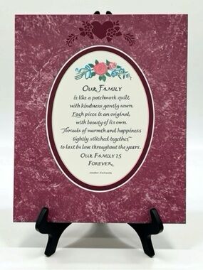Vintage 8x10 Double Matted, Unframed, Fine Art Print Poems. 1970’s New old stock